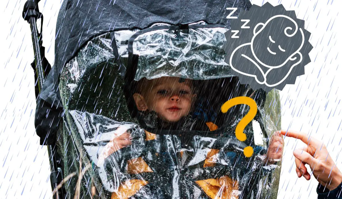 sollte man sein baby bei regen im kinderwagen schlafen lassen?