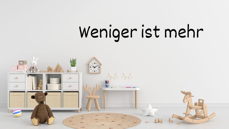 kinderzimme ökologisch und minimalistisch gestalten