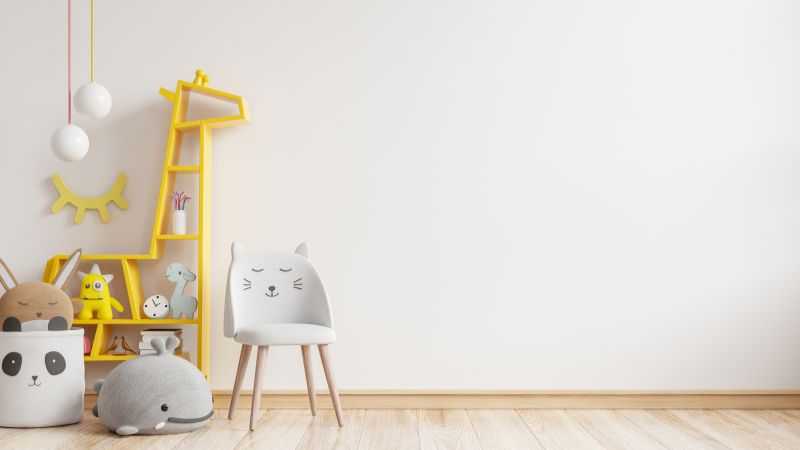 minimalistische kinderzimmer gestaltung - ökologische wände